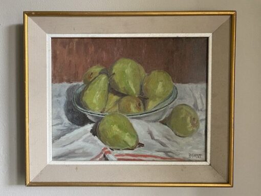 still life of pears