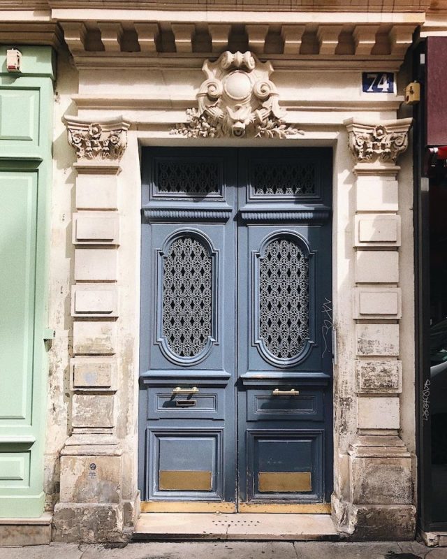 alexandrine blue door