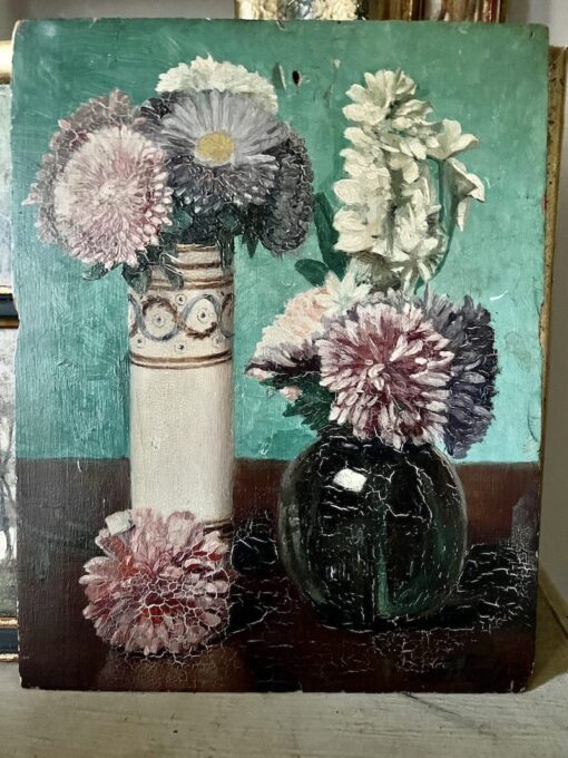 flower in a vase painting