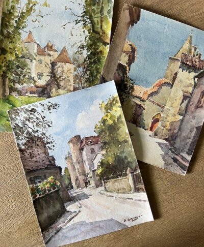 Watercolor Plein Air Paintings