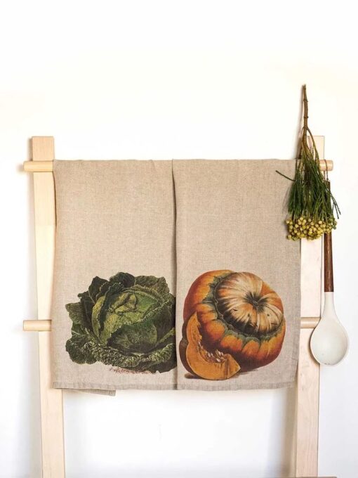 Pumpkin & Cabbage Kitchen Towels