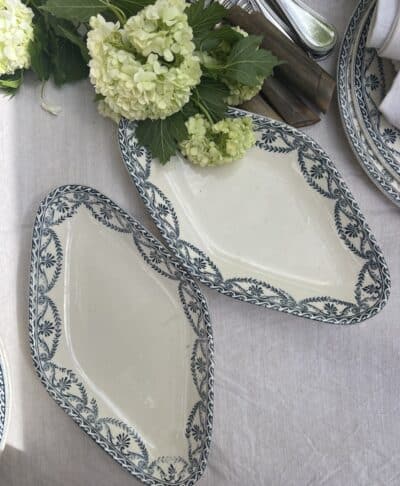 Antique Serving Plates by Salins