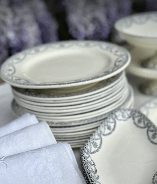Antique Standing Dishes by Salins