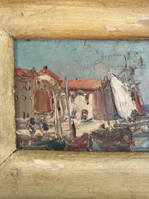 Antique Boat Painting