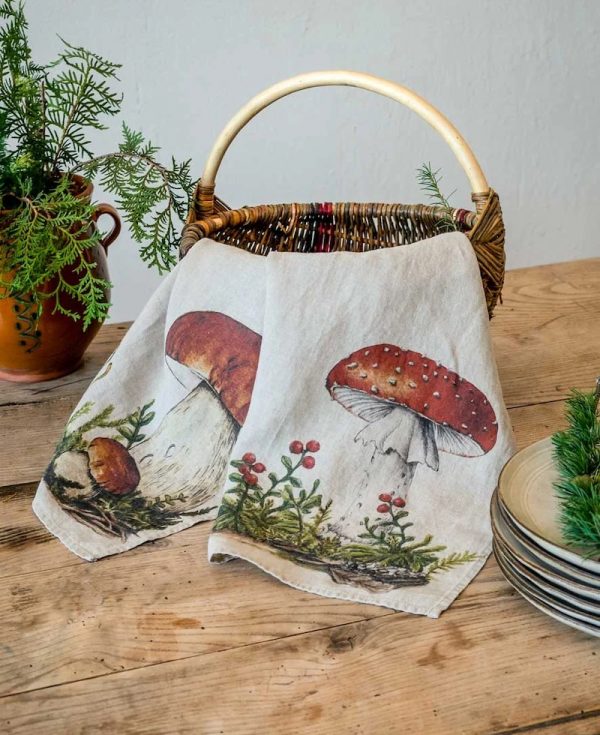 Forest Mushroom Kitchen Towels