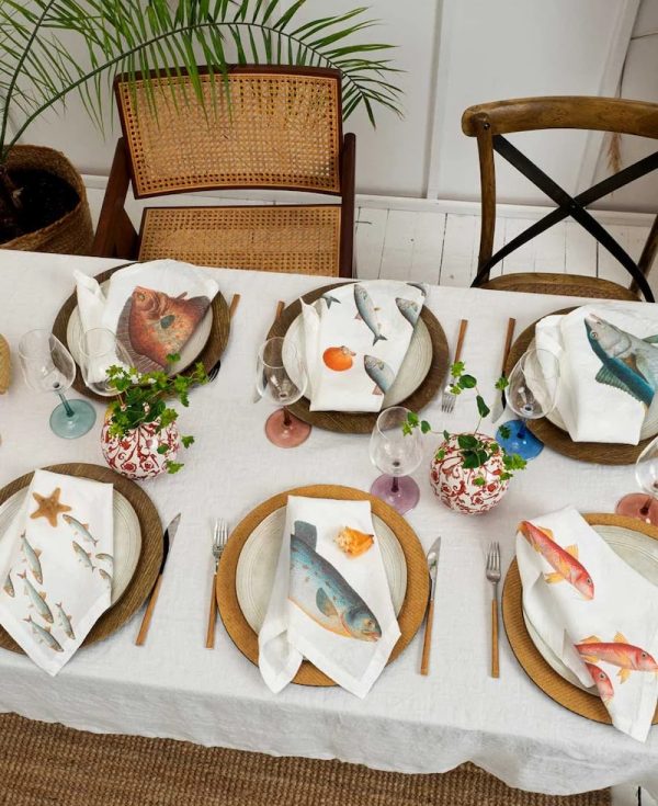 Linen Sea Fish Napkins