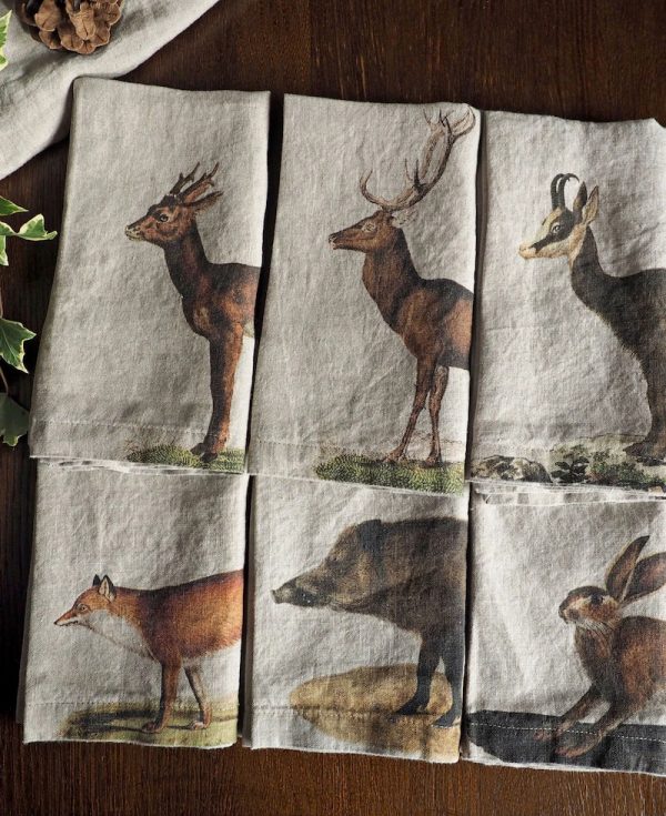 Linen Wild Animal Napkins