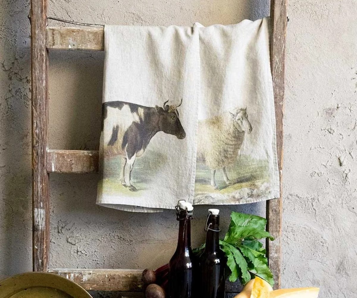 Cow & Sheep Kitchen Towels